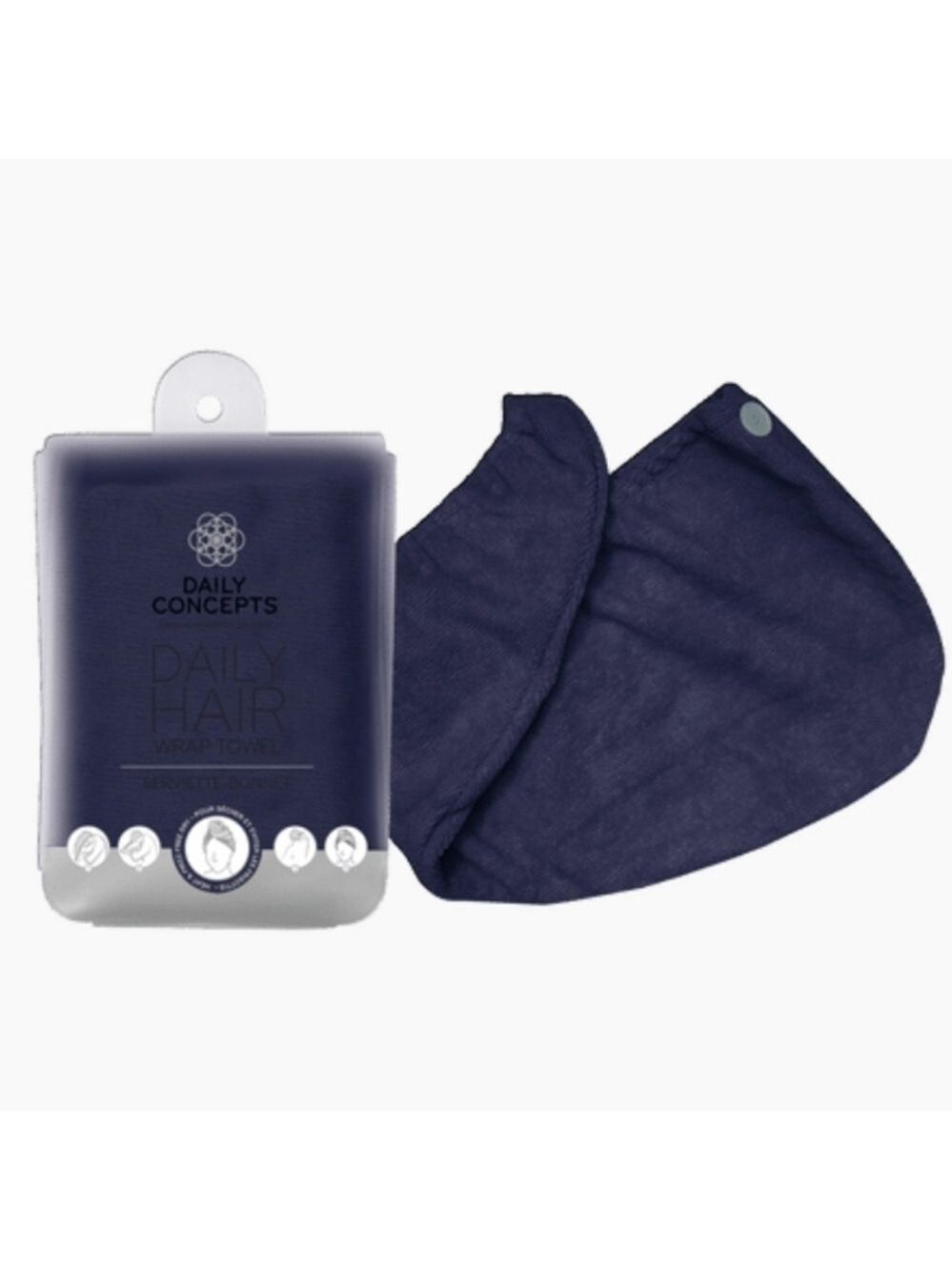 Hair Wrap Towel | Daily Concepts | NEW | Deep Blue | Hair Towel Wrap
